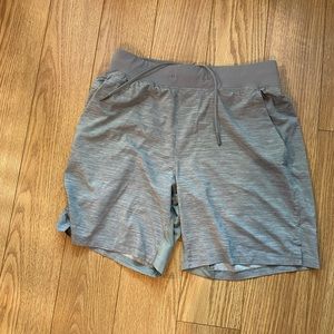 Light Grey Men’s Lululemon Athletic Shorts. Linerless, 7”, Size Medium
